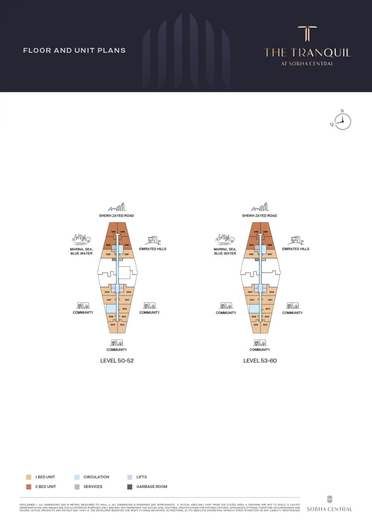 floor-25 The Tranquil Sobha Central Dubai by Sobha Realty