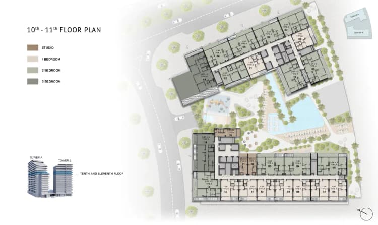 floor-plan-05 The Hillgate Dubai Silicon Oasis by Ellington