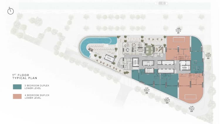 floor-plan-05 Ellington One River Point in Jumeirah Village Circle