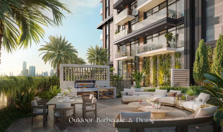 outdoor-barbeque-&-dining Ellington Riverton House in Jumeirah Village Circle